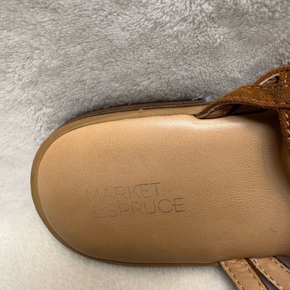 Market & Spruce Women's Irene Strappy Sandal  Cognac Size US: 10 - Picture 5 of 7